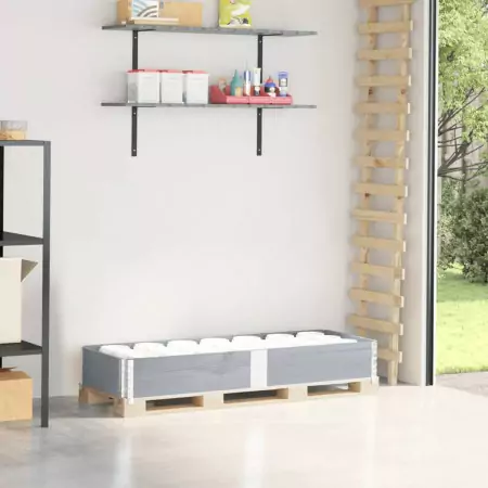 Paretale per Pallet Grigio 150x50 cm in Legno Massello di Pino