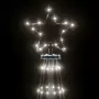 Albero di Natale a Cono Bianco Freddo 732 LED 160x500 cm