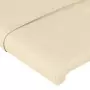 Testiera ad Orecchio Crema 93x23x78/88 cm in Tessuto