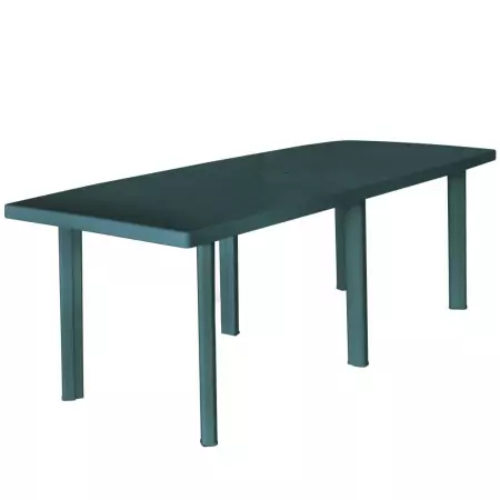 Tavolo da Giardino Verde 210x96x72 cm in Plastica