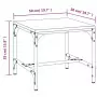 Tavolino da Salotto Rovere Fumo 50x50x35 cm Legno Multistrato