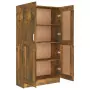 Libreria Rovere Fumo 82,5x30,5x150 cm in Legno Multistrato