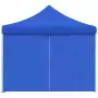 Tenda Pieghevole Pop-Up con 8 Pareti Laterali 3x9 m Blu