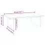 Supporto per Monitor Grigio 50x27x15 cm Legno Massello di Pino