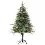 Albero di Natale con LED e Pigne Verde 120 cm in PVC e PE