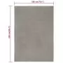 Tappeto Rettangolare Grigio 180x250 cm in Cotone