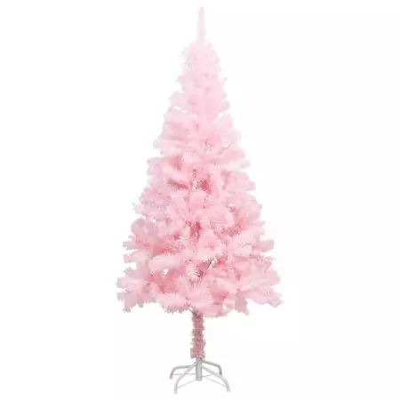 Albero di Natale Artificiale con Supporto Rosa 240 cm PVC