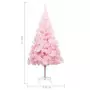 Albero di Natale Artificiale con Supporto Rosa 240 cm PVC