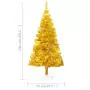 Albero di Natale Artificiale con Supporto Oro 150 cm PET