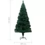 Albero di Natale Artificiale Supporto Verde 240 cm Fibra Ottica