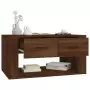 Tavolino Salotto Rovere Marrone 80x50x40 cm Legno Multistrato