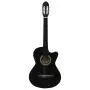 Chitarra Classica Western con Equalizzatore e 6 Corde Nera