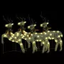 Renne di Natale 4 pz Oro 80 LED