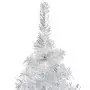 Set Albero Natale Artificiale LED e Palline Argento 240 cm PET