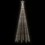 Albero di Natale a Cono Bianco Freddo 310 LED 100x300 cm