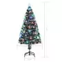 Albero di Natale Artificiale Supporto/LED 120 cm Fibra Ottica