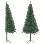 Albero di Natale Artificiale ad Angolo con Supporto Verde 150 cm PVC