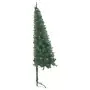 Albero di Natale Artificiale ad Angolo con Supporto Verde 150 cm PVC