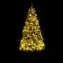 Albero di Natale con LED e Pigne Verde 225 cm in PVC e PE