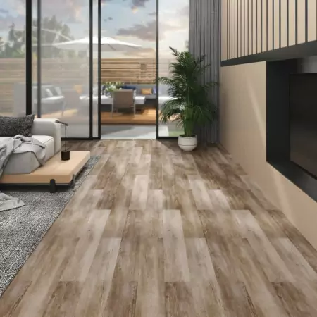 Listoni Pavimenti Non Autoadesivi PVC 5,26m² 2mm Legno Slavato