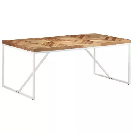 Tavolo da Pranzo 180x90x76 cm Legno Massello di Acacia e Mango