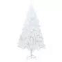 Albero di Natale Artificiale con Rami Folti Bianco 240 cm PVC