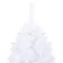 Albero di Natale Artificiale con Rami Folti Bianco 240 cm PVC