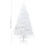 Albero di Natale Artificiale con Rami Folti Bianco 240 cm PVC