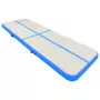 Tappetino Ginnastica Gonfiabile con Pompa 300x100x20cm PVC Blu