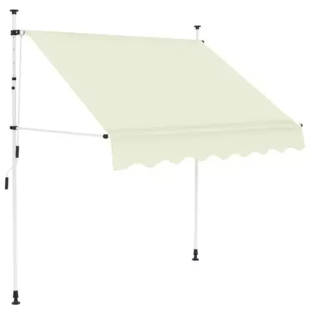 Tenda da Sole Retrattile Manuale 150 cm Crema