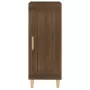 Credenza Rovere Marrone 34,5x34x90 cm in Legno Multistrato