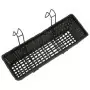 Set Fioriera Trapezoidale in Rattan 2 pz 50 cm Nera per Balcone