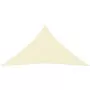 Parasole a Vela Oxford Triangolare 5x6x6 m Crema