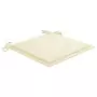 Cuscini per Sedie da Giardino 4 pz Crema 40x40x3 cm