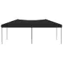 Tenda per Feste Pieghevole Nero 3x6 m