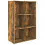 Libreria/Credenza Rovere Fumo 66x30x98 cm in Legno Multistrato