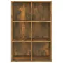 Libreria/Credenza Rovere Fumo 66x30x98 cm in Legno Multistrato