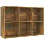 Libreria/Credenza Rovere Fumo 66x30x98 cm in Legno Multistrato