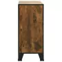 Armadietto Marrone Rustico 72x36x82 cm in Metallo e MDF