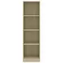 Libreria a 4 Ripiani Rovere Sonoma 40x24x142 cm in Truciolato