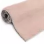 Tappeto 160x230 cm Pelliccia di Coniglio Sintetica Rosa Antico