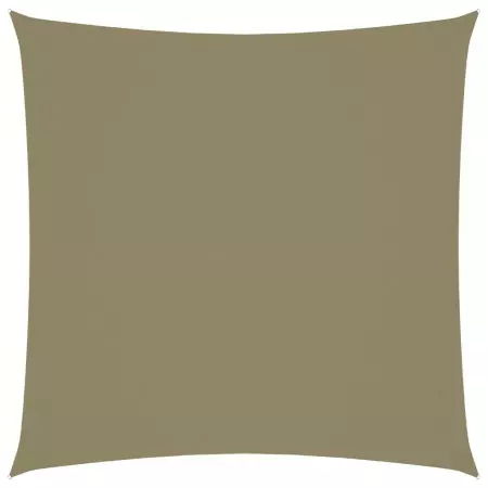 Parasole a Vela in Tela Oxford Quadrato 4,5x4,5 m Beige