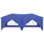 Tenda per Feste Pieghevole con Pareti Laterali Blu 3x6 m