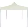 Gazebo Professionale Pieghevole 2x2 m in Acciaio Crema