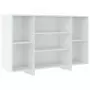 Credenza Bianco Lucido 120x30x75 cm in Truciolato