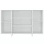 Credenza Bianco Lucido 120x30x75 cm in Truciolato