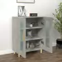 Credenza Grigio Cemento 69,5x34x90 cm in Legno Multistrato