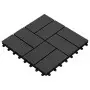 Piastrelle per Decking in WPC 11 pz 30x30cm 1 mq Nero