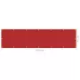 Paravento da Balcone Rosso 75x300 cm in HDPE