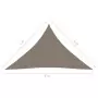 Parasole a Vela Oxford Triangolare 5x5x6 m Grigio Talpa